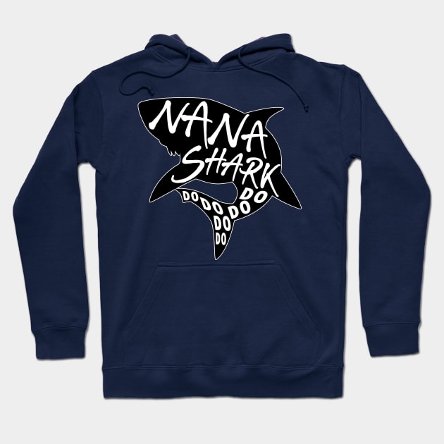 Nana Shark (Baby Shark) - Minimal Lyrics Shirt Hoodie by treszurechest